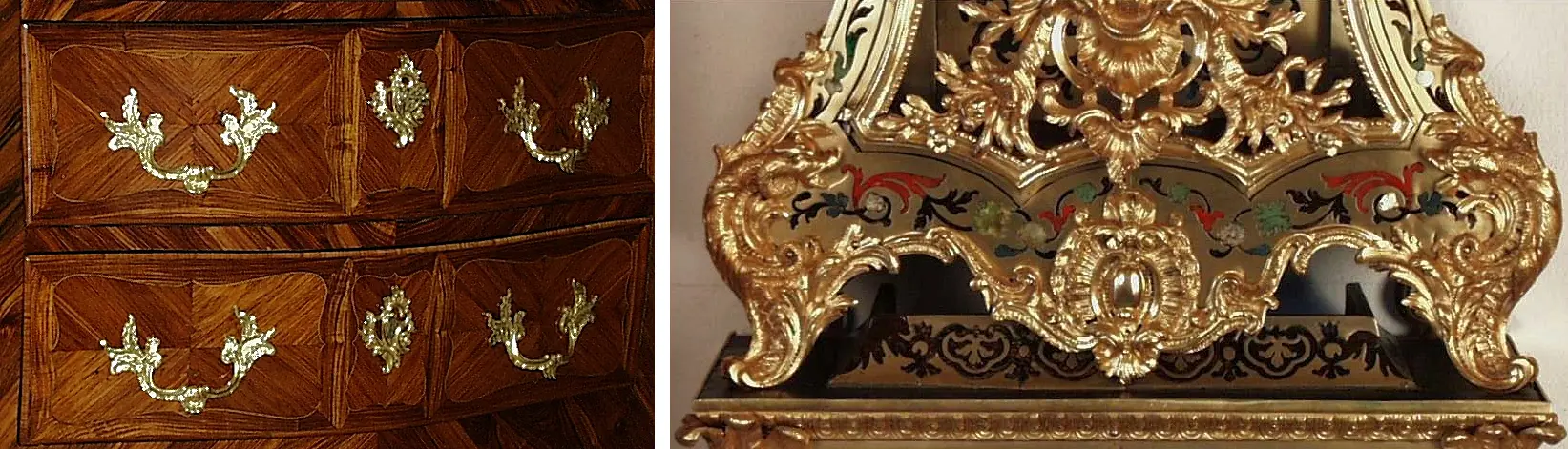 Mobilier marqueté du 18ème siècle