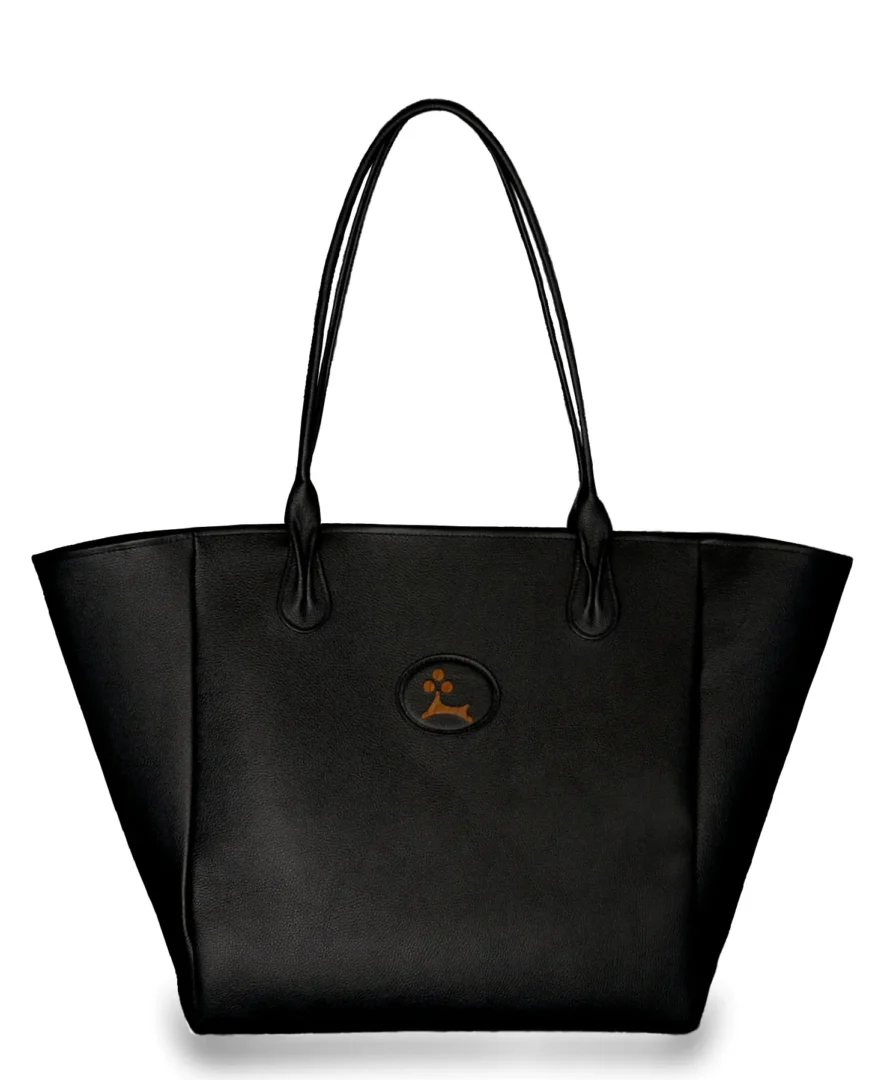 Sac cabas cuir de Taurillon pleine fleur - Face