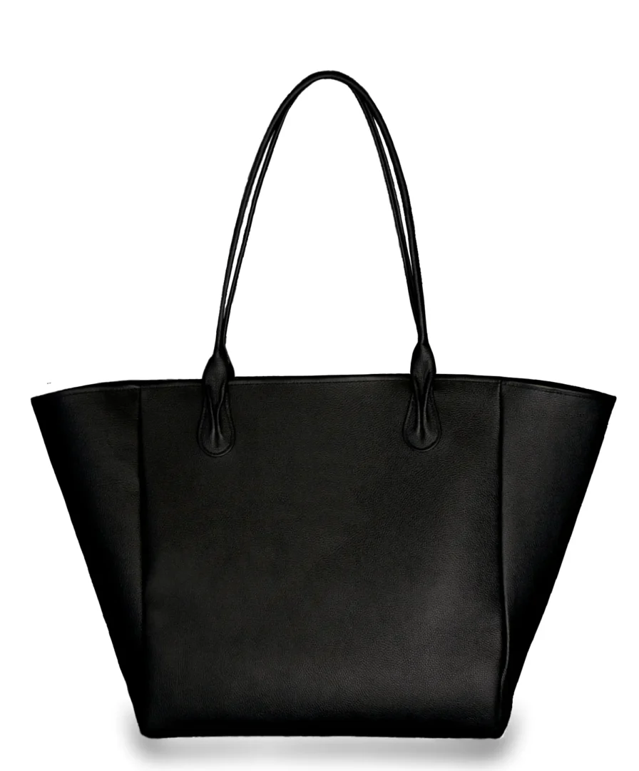 Sac cabas cuir de Taurillon pleine fleur - Dos