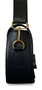 Sac bandoulière Noir en cuir pleine fleur - Coté